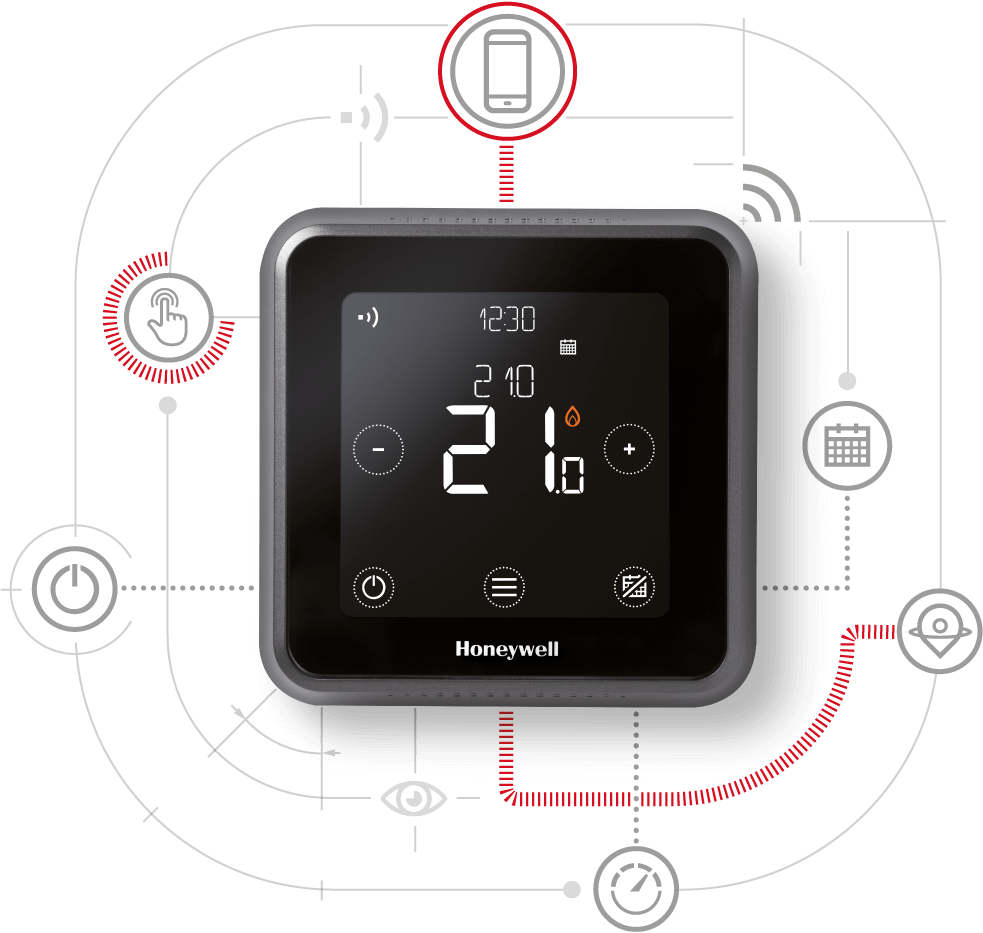 Termostat Honeywell Lyric T6/ T6R - controlat prin internet - technova