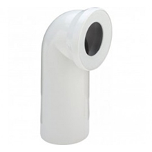 Cot de scurgere la 90˚ pentru vase WC din plastic alb - 100551 - Viega - Coturi si racorduri pentru vase WC