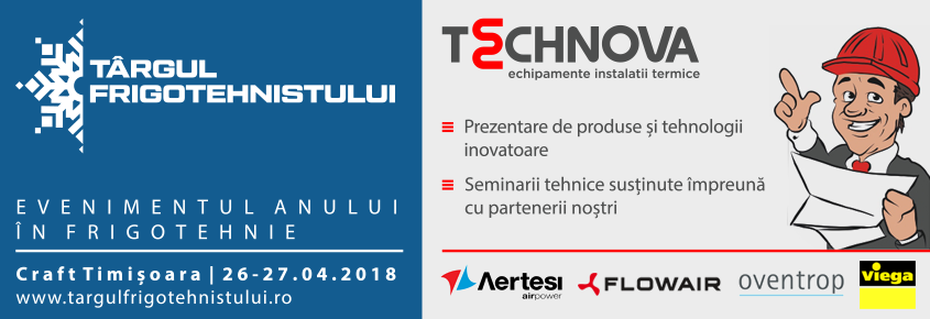 targul frigotehnistului 2018 timisoara technova technova invest aertesi flowair oventrop viega prezentare de produse si tehnologii inovatoare seminarii tehnice